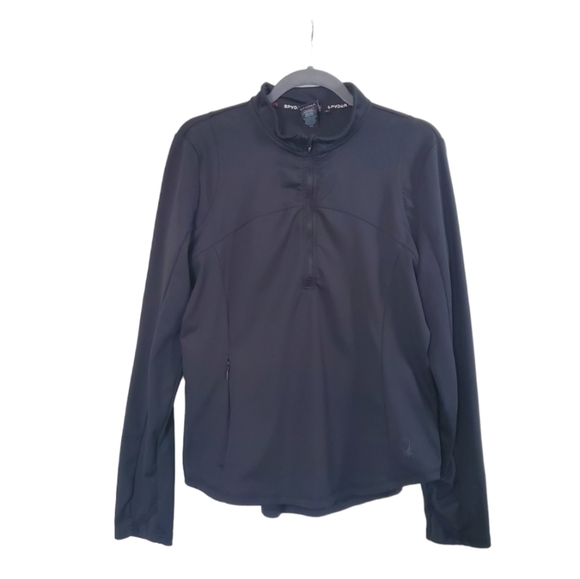 Spyder Active SP820 Black 1/2 Zip Pullover, Women's Size Large - Picture 1 of 9